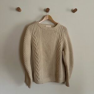 Vintage Irish Hand Knit Cable Fisherman’s Sweater